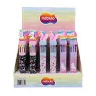 Nebulo: Pix cu bilă cu 10 culori, design unicorn, diverse modele, 1 buc.