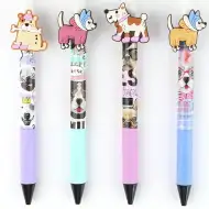 Nebulo: Pix cu gel cu buton și gumă de șters, cu model de câine Darling Dogs, diferite variante, 1 buc.