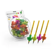 Nebulo: Prindere pentru creion din silicon neon, diverse culori, 1 buc.