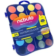 Nebulo: Set de acuarele cu 24 de culori