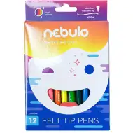 Nebulo: Set de carioci colorate pe bază de apă, 12 bucăți