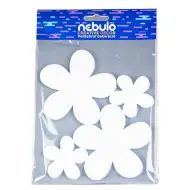 Nebulo: Set decorativ cu flori din polistiren, 4 bucăți