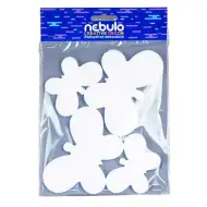Nebulo: Set decorativ cu fluturi din polistiren, 4 bucăți