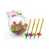 Nebulo: Suport pentru creion din silicon cu față zâmbitoare, disponibil în mai multe culori, 1 buc.