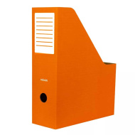 Nebulo: clemă pliabilă pentru dosare, 80 mm, din carton, portocalie