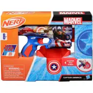 Nerf: Marvel Căpitanul America, pistol cu săgeți din spumă - Hasbro