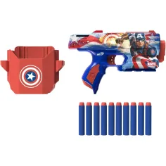 Nerf: Marvel Căpitanul America, pistol cu săgeți din spumă - Hasbro imaginea 2