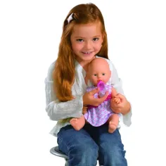 New Born Baby păpușă care face pipi cu accesorii 38 cm - Simba Toys imaginea 3