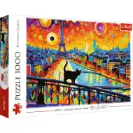 O pisică la Paris puzzle de 1000 de piese HQ - Trefl