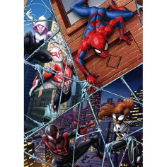 Omul Păianjen și eroii multiversului puzzle supercolor de 104 piese - Clementoni imaginea 2