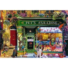 Ora ceaiului: Paradisul animalelor de companie, puzzle premium de 1000 de piese - Trefl imaginea 2