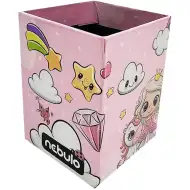 Pahar-suport pentru instrumente de scris de birou Nebulo, Unicorn și prințesă