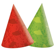 Pălărie de petrecere cu dinozauri - set de 6 bucăți