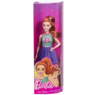Păpușă Barbie Fashionista stilată, cu păr roșcat și fustă mov - Mattel