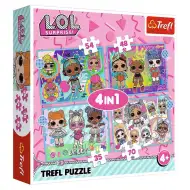 Păpuși L.O.L Surprise 4 în 1 puzzle - Trefl
