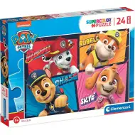 Patrula Cățelușilor Zâmbăreți puzzle maxi supercolor 24 piese - Clementoni