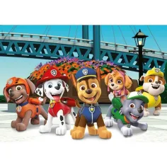 Patrula cățelușilor în acțiune puzzle maxi supercolor 104 piese - Clementoni imaginea 2