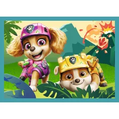 Paw Patrol – Aventuri pe Insula Dinozaurilor, set de puzzle 4-în-1 - Trefl imaginea 2
