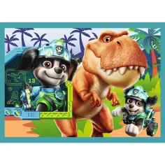 Paw Patrol – Aventuri pe Insula Dinozaurilor, set de puzzle 4-în-1 - Trefl imaginea 4
