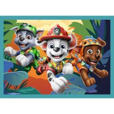 Paw Patrol – Aventuri pe Insula Dinozaurilor, set de puzzle 4-în-1 - Trefl imaginea 5