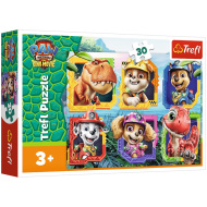 Paw Patrol Insula dinozaurilor, puzzle de 30 piese - Trefl