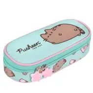 Penar oval turcoaz cu pisica Pusheen, 23 cm
