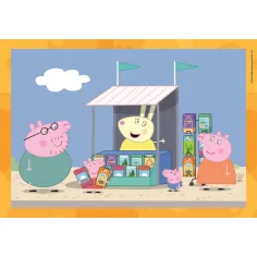 Peppa Pig 4 în 1 Supercolor puzzle - Clementoni imaginea 2
