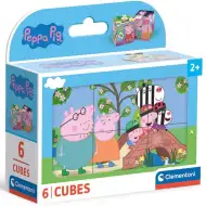 Peppa Pig set de 6 cuburi de poveste - Clementoni