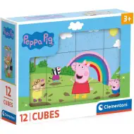 Peppa Pig set de cuburi de poveste 12 bucăți - Clementoni
