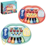 Pian electric pentru bebeluși cu lumină și sunet, în două variante 1buc.