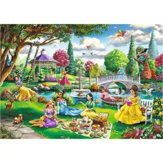 Picnicul de primăvară al prințeselor Disney, puzzle premium plus de 1000 de piese - Trefl imaginea 2