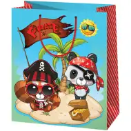 Pirați animali geantă cadou exclusivă de dimensiune normală 11x6x14cm