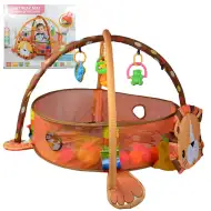 Piscină pentru bebeluși cu leu, cu bile și accesorii, 70x90cm