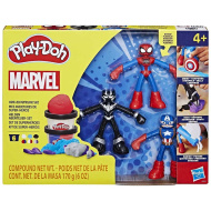 Play-Doh: Aventuri eroice Marvel - set de plastilină cu 3 figurine - Hasbro