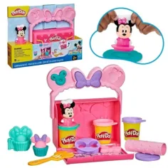 Play-Doh: Disney Jr. On-The-Go Minnie set portabil de plastilină - Hasbro imaginea 2