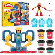 Play-Doh Marvel: Laboratorul de fabricare a armurii Iron Man cu lumină și sunet - Hasbro imaginea 2