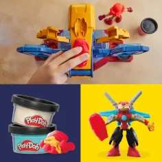 Play-Doh Marvel: Laboratorul de fabricare a armurii Iron Man cu lumină și sunet - Hasbro imaginea 3