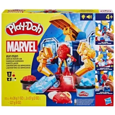 Play-Doh Marvel: Laboratorul de fabricare a armurii Iron Man cu lumină și sunet - Hasbro imaginea 4