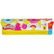 Play-Doh: Set de 4 borcănașe cu plastilină specială - Hasbro