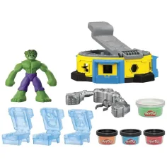 Play-Doh: Set de joacă Marvel Hulk Smash & Squish - Hasbro imaginea 3
