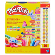 Play-Doh Set de plastilină Petrecere Curcubeu, 50 piese - Hasbro