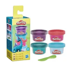Play-Doh: Set mini de plastilină cu 4 dinozauri - Hasbro imaginea 2