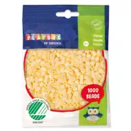 PlayBox: 1000 de mărgele MIDI de 5 mm, termoadezive, de culoare galben pal