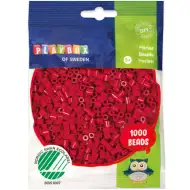 PlayBox: 1000 de mărgele MIDI de 5 mm, termocolante, culoare roșu zmeură