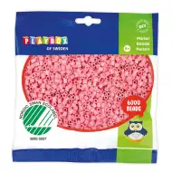 PlayBox: 6000 de mărgele MIDI de 5 mm, termocolante, culoare roz pastel.