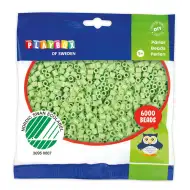 PlayBox: 6000 de mărgele MIDI de 5 mm, termocolante, de culoare verde pastel.