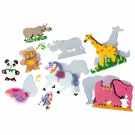 PlayBox: Bază de mărgele MIDI de 5mm, care se pot călca - animale, pachet de 12 bucăți