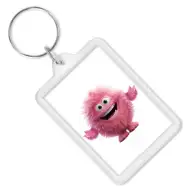 PlayBox: Breloc transparent dreptunghiular 3,5x6cm 1buc