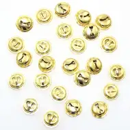 PlayBox: Clopoței de culoare aurie, 15mm, pachet de 25 bucăți