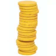 PlayBox: Disc de acuarelă galben-lămâie vibrant, 30mm, 1 buc.